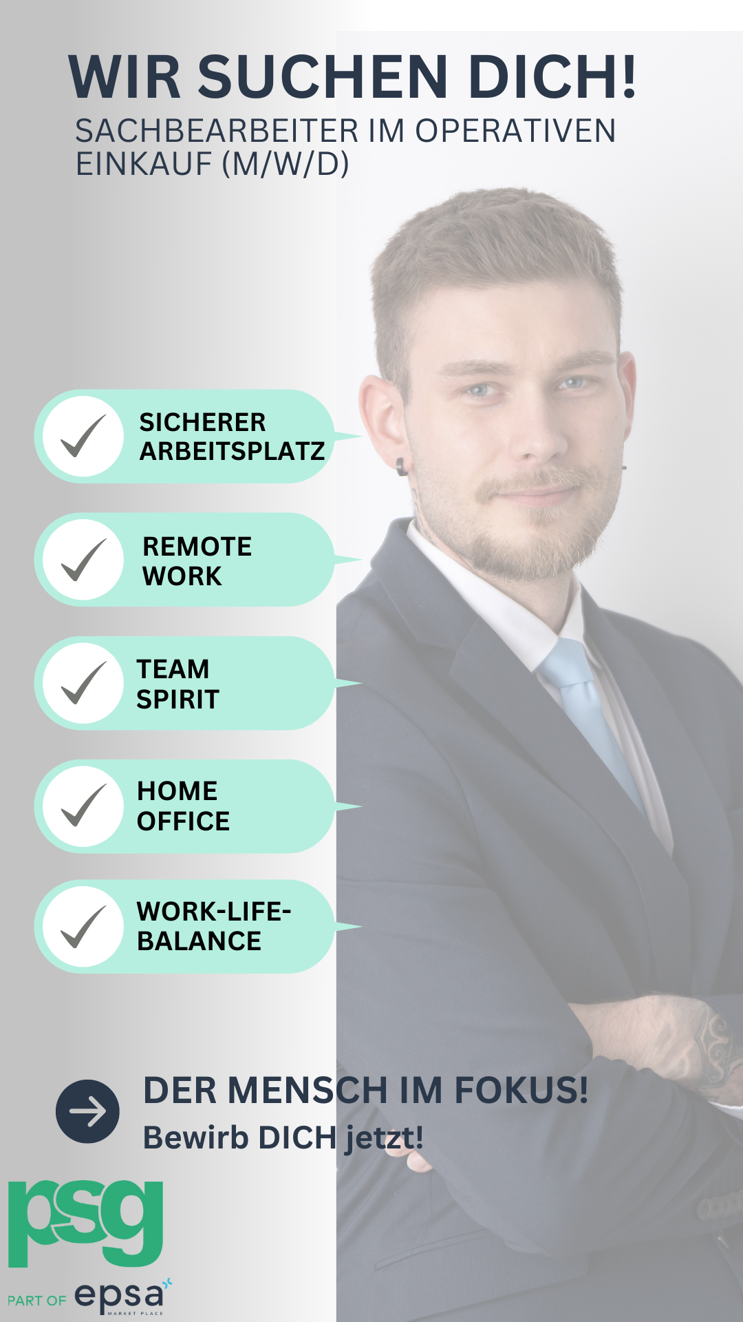 Weiß Gelb Modern Professionell Job Stellenanzeige Instagram Story 1